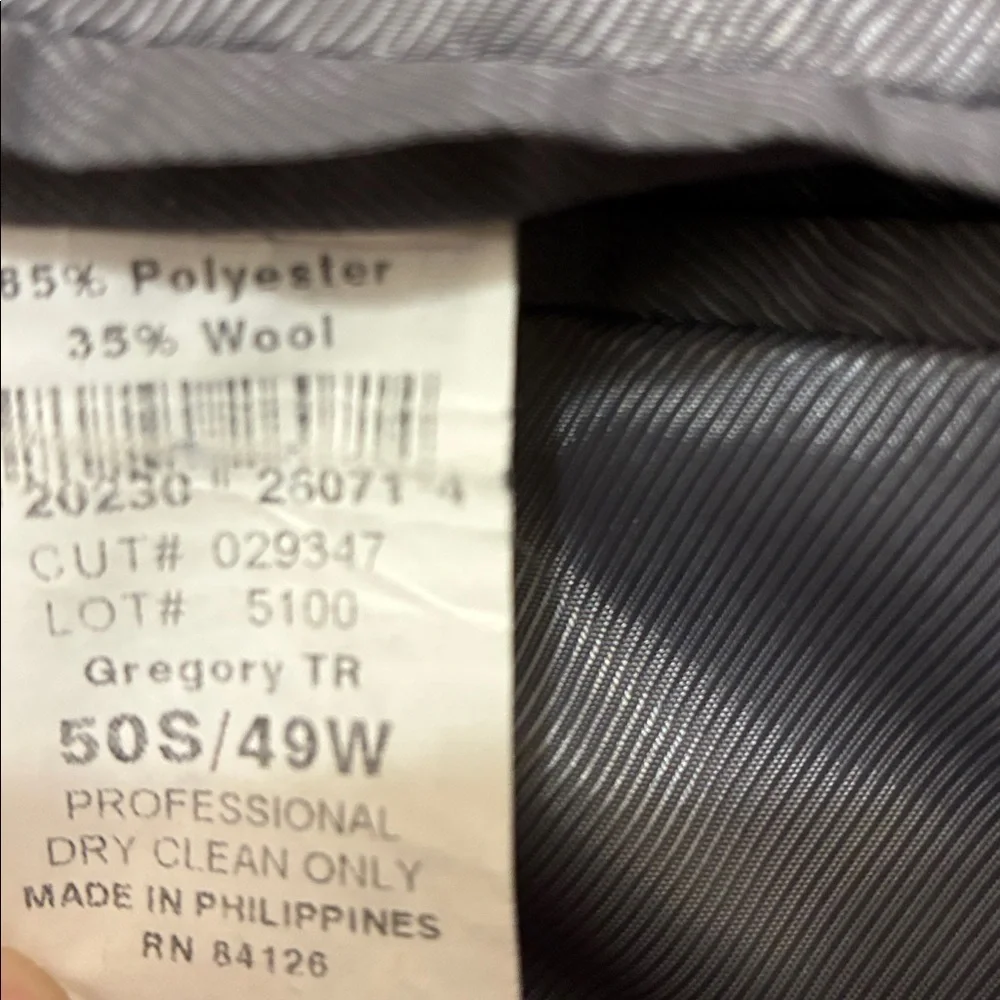 BertPulitzerSupra Shark Men's Blazer/Sport/SuitCoat Poly/Wool Blend Gray 50S/49W